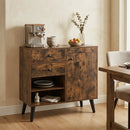31" Sideboard Cabinet with 2 Drawers and Open Shelves by LJGDeals