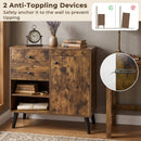 31" Sideboard Cabinet with 2 Drawers and Open Shelves by DirectDeals