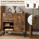 31" Sideboard Cabinet with 2 Drawers and Open Shelves by LJGDeals