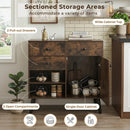 31" Sideboard Cabinet with 2 Drawers and Open Shelves by LJGDeals