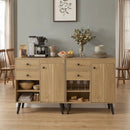 31" Sideboard Cabinet with 2 Drawers and Open Shelves by LJGDeals