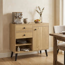31" Sideboard Cabinet with 2 Drawers and Open Shelves by DirectDeals