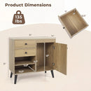 31" Sideboard Cabinet with 2 Drawers and Open Shelves by LJGDeals