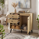 31" Sideboard Cabinet with 2 Drawers and Open Shelves by LJGDeals