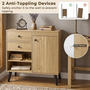 31" Sideboard Cabinet with 2 Drawers and Open Shelves by LJGDeals