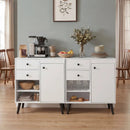 31" Sideboard Cabinet with 2 Drawers and Open Shelves by LJGDeals