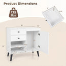 31" Sideboard Cabinet with 2 Drawers and Open Shelves by LJGDeals