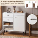 31" Sideboard Cabinet with 2 Drawers and Open Shelves by LJGDeals