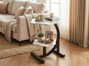 Modern Side Table – Round, C-Shape & Petal Designs | Sofa End Table with Metal by 2Dropme