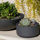 7 inch Charcoal Fiberstone Ceramic Pot