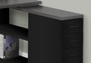 L-Shape Computer Desk with Storage Drawers by HouseOfZazla