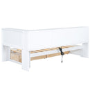 Daybed With 2 Storage Drawers, Storage Cabinets, USB Ports by HouseOfZazla