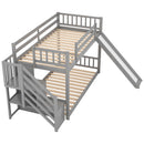 Bunk Bed With Convertible Slide And Stairway by HouseOfZazla