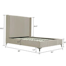 Promenade - Bed With Upholstered Headboard And Slats by HouseOfZazla