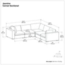 Jasmine - Handcrafted Sectional Sofa by HouseOfZazla