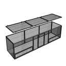 Thickened Chicken Coop For Outdoor - Black / Silver by HouseOfZazla