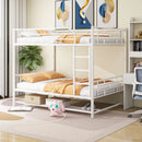 Metal Bunk Bed With Shelf And Guardrails by Unique Piece Furniture