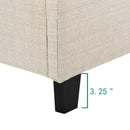 Tufted Upholstered Headboard Platform Bed by HouseOfZazla