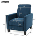 Upholstered Push Back Recliner Chair For Living Room by HouseOfZazla