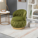 360 Degree Swivel Cuddle Barrel Accent Storage Chairs, Round Armchairs with Wide Upholstered, Fluffy Velvet Fabric Chair for Living Room, Bedroom, Office, Waiting Rooms