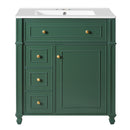 Bathroom Vanity Cabinet With Sink, Soft Close Doors With Door Organizer by HouseOfZazla