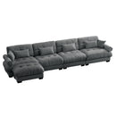 Super Comfort Oversized Modular Sectional Sofa With Movable Ottoman by HouseOfZazla