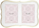 Kate Spade New York Gold Crown Point Double 5" X 7" Frame, 2.55 LB by CozyNest Decor