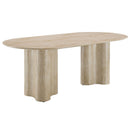 Jirina - Dining Table - Travertine Pattern by Unique Piece Furniture