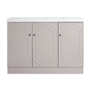 Contemporary Freestanding Bathroom Vanity With Resin Sink & Soft-Close Cabinet Doors by Unique Piece Furniture