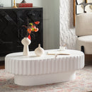 Fluted Storage Table with Lift-Off Lid