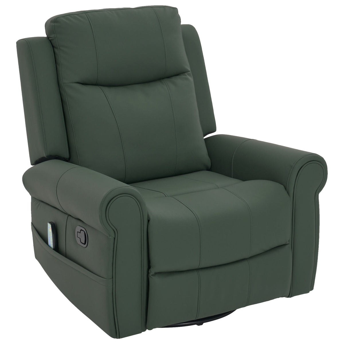 Manual Recliner Chair With 270 Degree Swivel, Massage & Heating, Dual Reclining Positions, photo 5 of 14