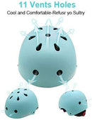 Kids Bike Helmet,Toddler Skateboard Helmets for Ages 2-3-5-8-14 Years Boys Girls，Adjustable Multi-Sport Bicycle Skateboarding Football Roller Skating Scooter Rollerblade Balance Bike Helmet by TinyTreasures Baby Boutique