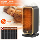 500W Portable Electric Heater PTC Ceramic Heating Space Heater Overheating Tip Over Protection 3S Heating Space For 322 Sq FT Home Office Use by GBruno Store