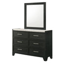 6 Drawers Dresser - Black / White by HouseOfZazla