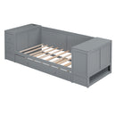 Daybed With Storage Arms, Trundle And Charging Station by HouseOfZazla