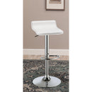 Bidwell - Adjustable Bar Stool (Set of 2) - White by HouseOfZazla