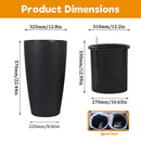 Tall Planters Set With Water Level Monitor And Auto Watering