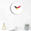 Stephanie Imports Modern Minimalist Red & Black Wall Clock by CozyNest Decor