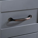 30" Gray Bathroom Vanity And Sink Combo Marble Pattern Top With Mirror Faucet & Drain - Gray by HouseOfZazla