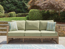Serena Shores - Sofa With Cushion - Beige / Green by Unique Piece Furniture