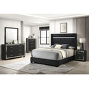 2 Drawer Bedroom Nightstand With Handles - Black by HouseOfZazla