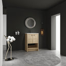 Modern Freestanding Bathroom Vanity With Ceramic Sink And Soft Closing Doors