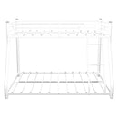 Bunk Bed Frame With Ladder And Guardrail, Heavy Duty Noise Free Design Metal Construction