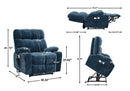 Dual Okin Motor Power Lift Recliner Chair For Elderly Infinite Position Lay Flat 180E Recliner With Heat Massage by HouseOfZazla