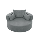 360° Swivel Accent Barrel Chair With 3 Removable Pillows For Living Room by HouseOfZazla