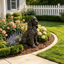 20" Bronze Finish Realistic Sitting Cocker Spaniel Dog Statue