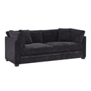 83.50" Modern Flared Arms Sofa (Black) by HouseOfZazla