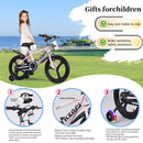 16-18 Inch Kids Bike with Training Wheels and Adjustable Seat