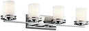 Kichler Hendrik 33.75" 4 Light Vanity Light with Satin Etched Cased Opal Chrome by CozyNest Decor