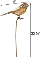Set of 4 Ancient Graffiti Staked Bird Garden Ornaments by CozyNest Decor